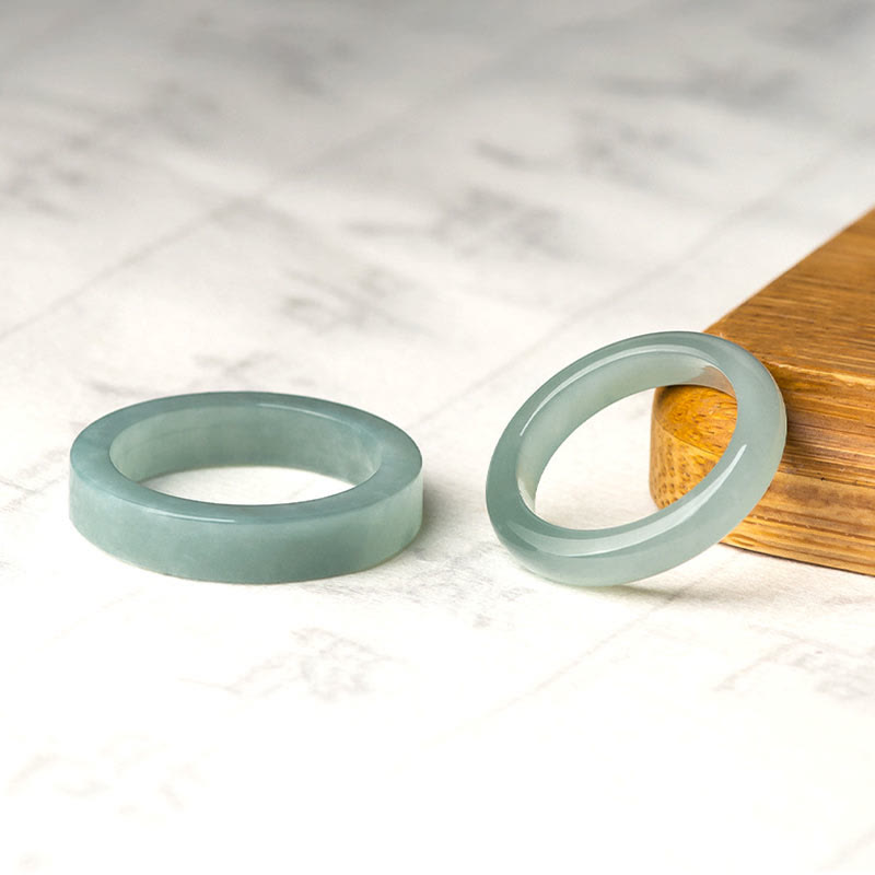 Natural Jade Prosperity Luck Ring - Image 11