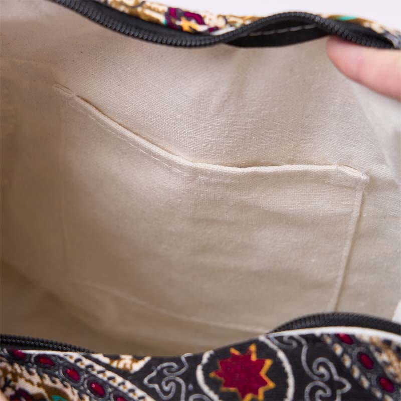 Cotton Elephant Stripes Crossbody Bag Shoulder Bag - Image 6