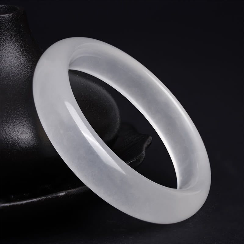 Natural Golden Silk Jade Wealth Luck Bracelet Bangle - Image 4