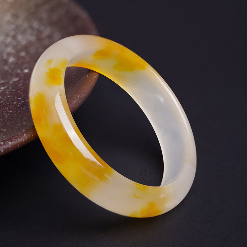 Yellow Chalcedony Harmony Positivity Bracelet Bangle