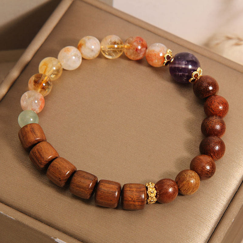 Sandalwood Rosewood Citrine Protection Bracelet - Image 4
