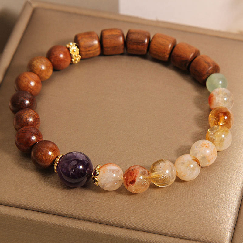 Sandalwood Rosewood Citrine Protection Bracelet - Image 3