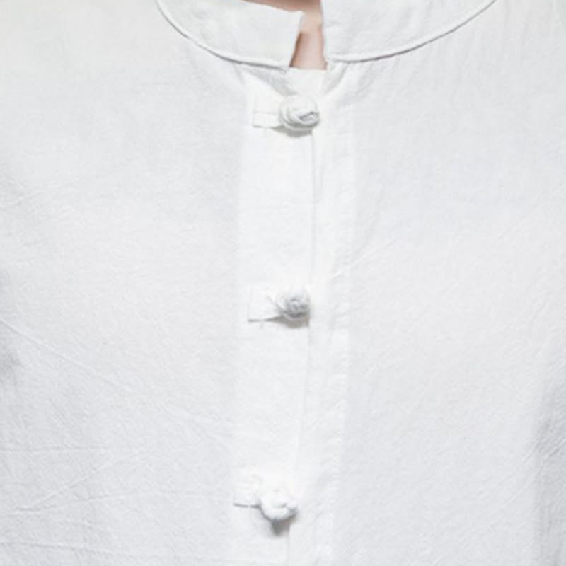 Plain Color Men's Half Sleeve Cotton Shirt - Image 10