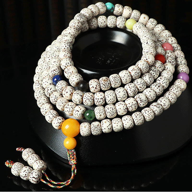 Tibetan Bodhi Seed Amber Agate Wealth Bracelet - Image 6