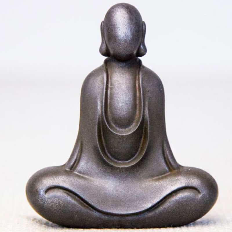 Tibetan Buddha Iron Powder Rust Cast Resin Statue Desk Decoration - Image 22