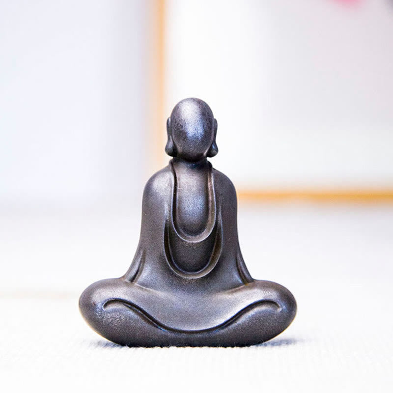 Tibetan Buddha Iron Powder Rust Cast Resin Statue Desk Decoration - Image 27