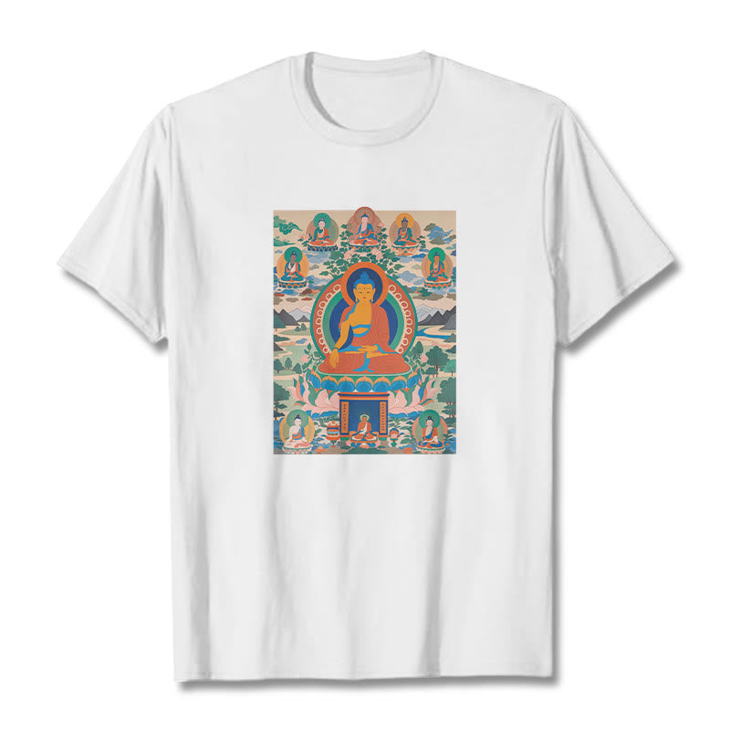 The Medicine Buddha Sutra Transformed Into Art Tee T-shirt