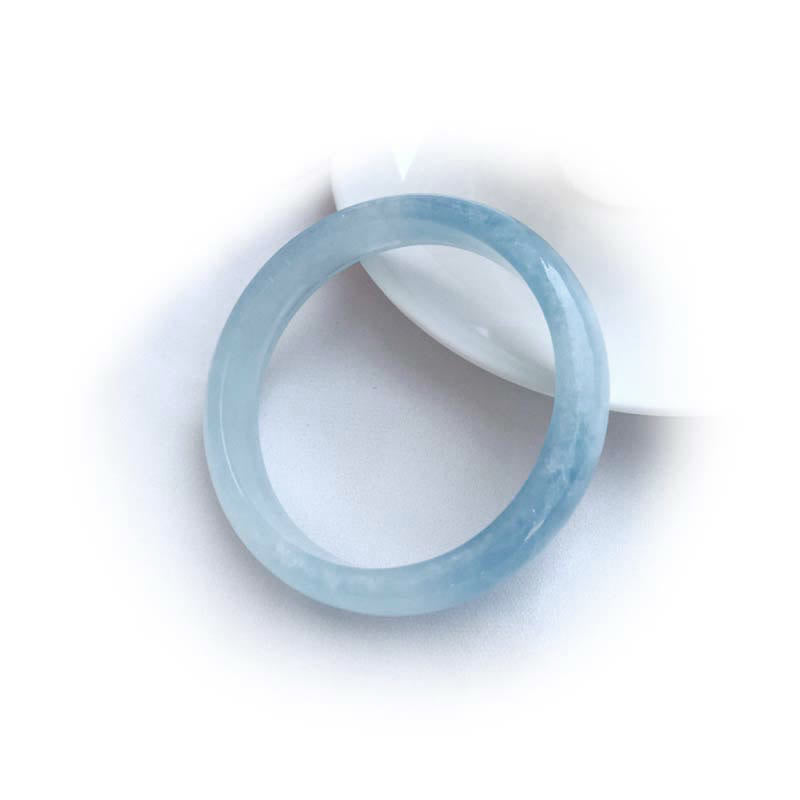 Natural Aquamarine Blessing Bangle Bracelet - Image 11