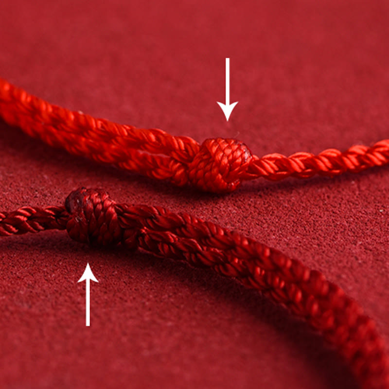 999 Gold Chinese Lock Charm Fu Character Protection Handmade Rope Bracelet - Image 16