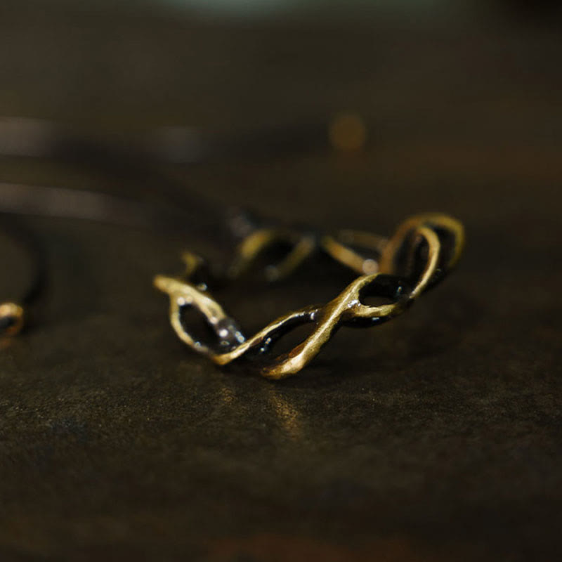 Vintage Copper Brass Luck Handmade Necklace Pendant - Image 3