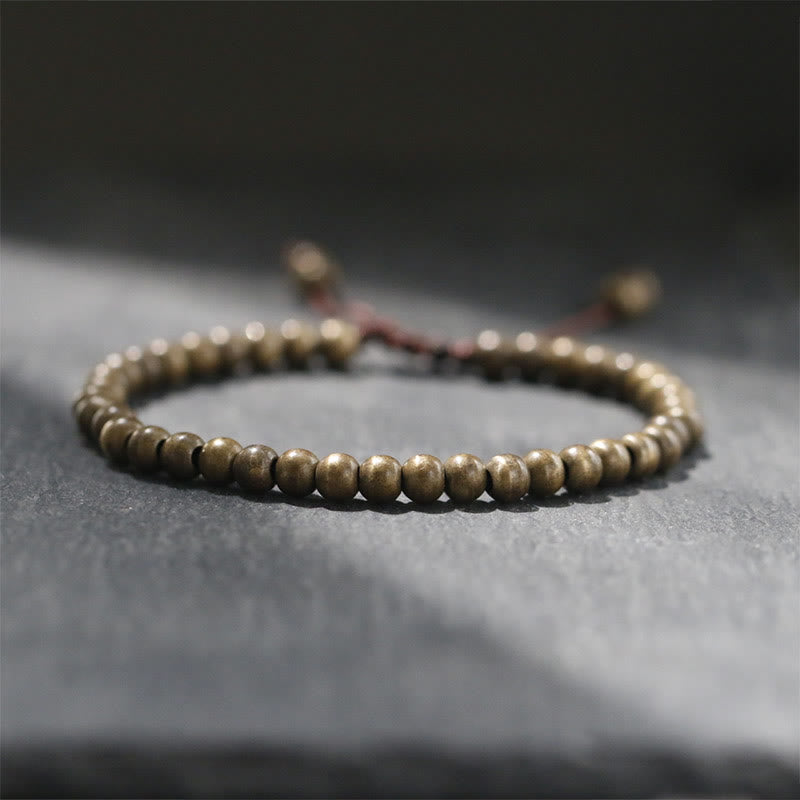 Copper Brass Beads Balance Wealth Simple Bracelet