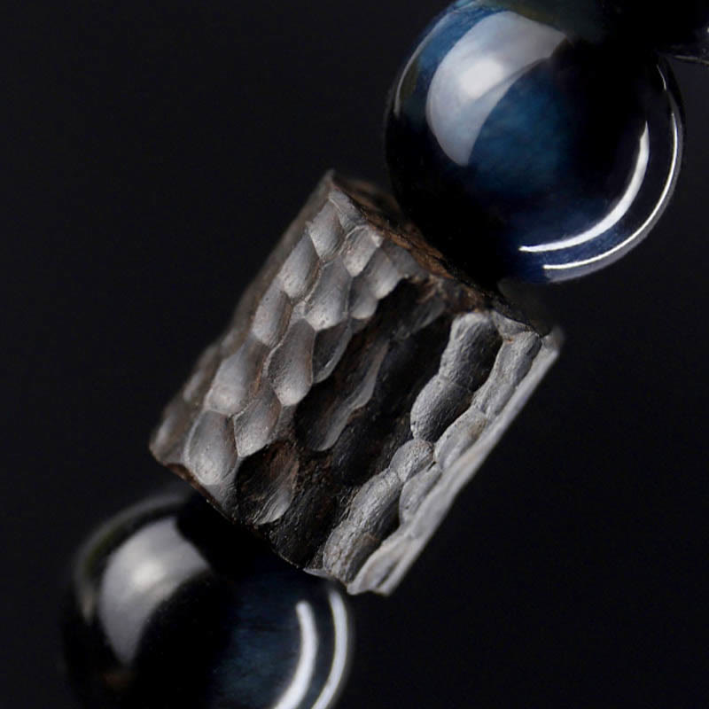 Tiger Eye Ebony Wood Beads Calm Bracelet - Image 9