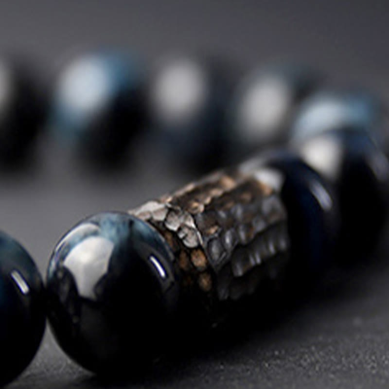 Tiger Eye Ebony Wood Beads Calm Bracelet - Image 8