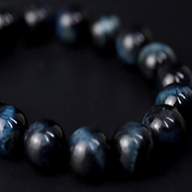 Tiger Eye Ebony Wood Beads Calm Bracelet - Image 10