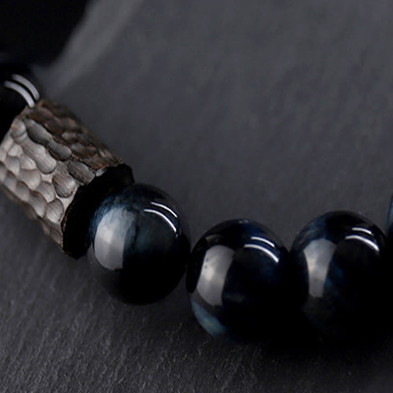 Tiger Eye Ebony Wood Beads Calm Bracelet - Image 11