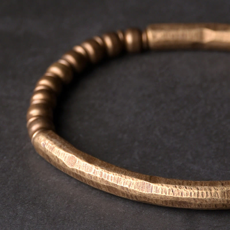 Copper Brass Balance Wealth Simple Bracelet - Image 3