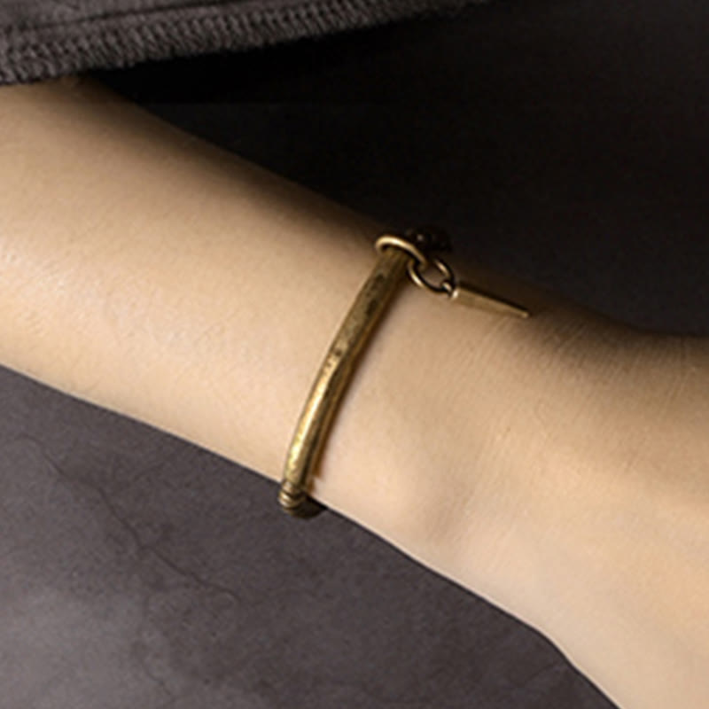 Copper Brass Balance Wealth Simple Bracelet - Image 5