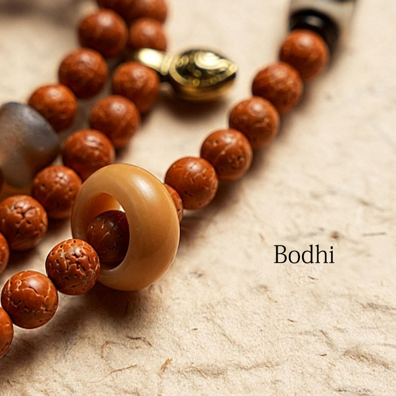 Tibet Bodhi Seed 108 Mala Beads Wisdom Peace Bracelet Necklace - Image 17