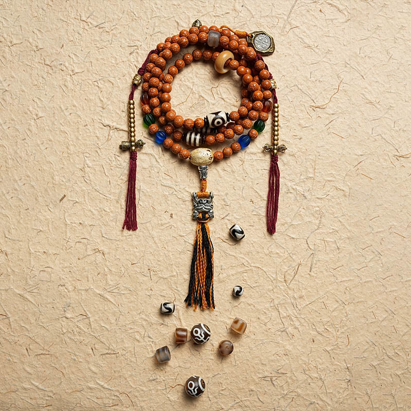 Tibet Bodhi Seed 108 Mala Beads Wisdom Peace Bracelet Necklace - Image 23
