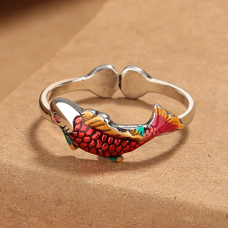 Luck Koi Fish Wealth Prosperity Ring