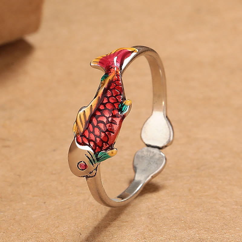 Luck Koi Fish Wealth Prosperity Ring - Image 2
