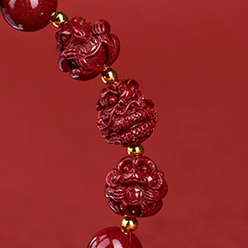 Chinese Zodiac Cinnabar Keep Away Evil Spirits Blessing Bracelet - Image 16