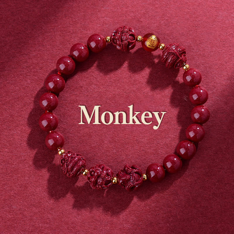 Chinese Zodiac Cinnabar Keep Away Evil Spirits Blessing Bracelet - Image 10