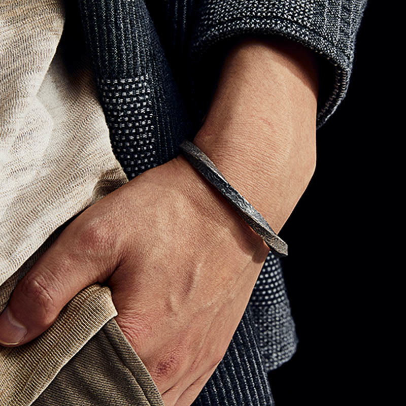 Retro 999 Sterling Silver Möbius Loop Eternal Love Cuff Bracelet Bangle - Image 7