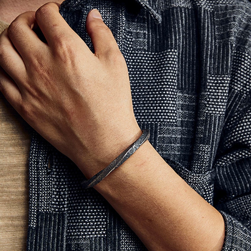 Retro 999 Sterling Silver Möbius Loop Eternal Love Cuff Bracelet Bangle - Image 8