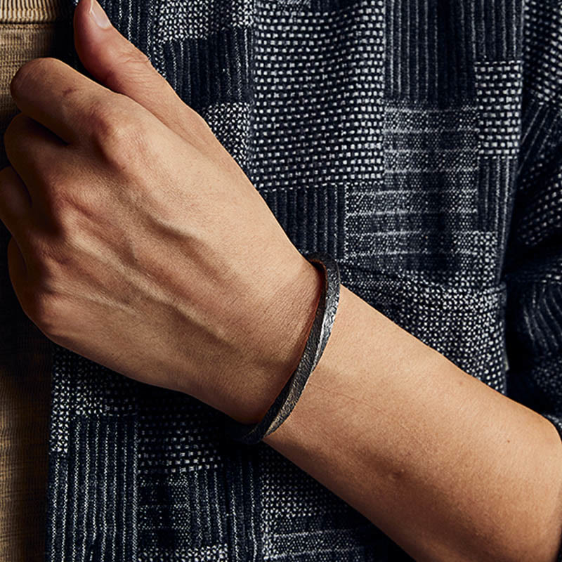 Retro 999 Sterling Silver Möbius Loop Eternal Love Cuff Bracelet Bangle - Image 5