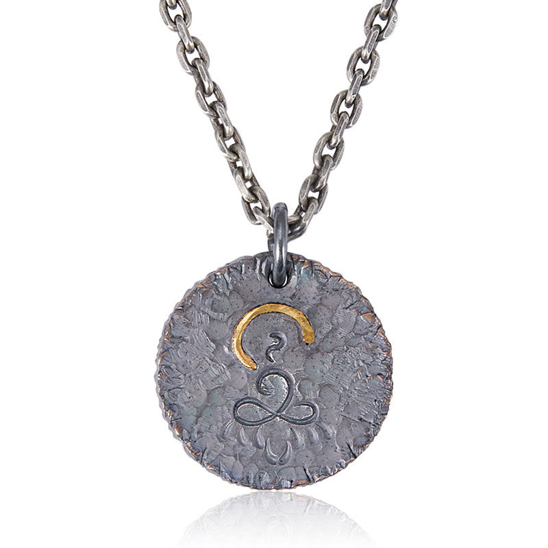 999 Sterling Silver 999 Gold 925 Sterling Silver Buddha Statue Lotus Necklace Pendant - Image 7