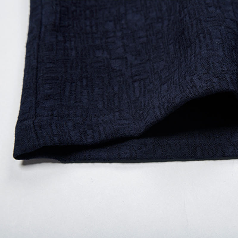 Solid Color Chinese Tang Suit Cotton Linen Jacket Men Clothing - Image 19