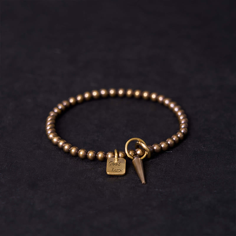 Vintage Copper Brass Beads Fortune Balance Bracelet