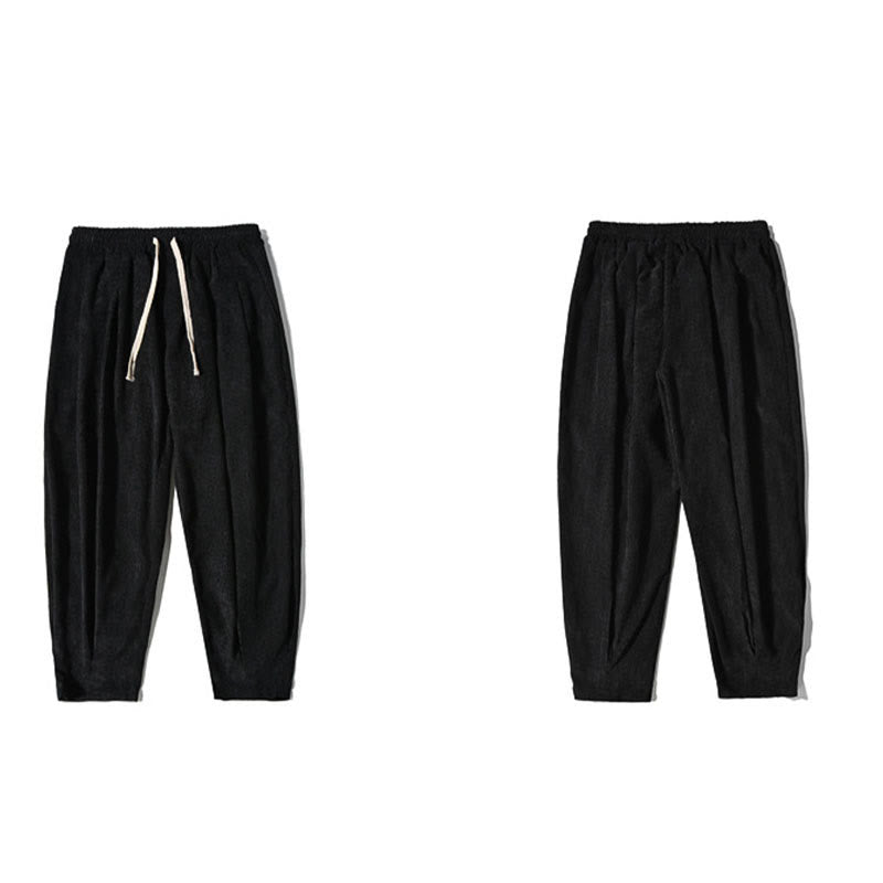 Casual Plain Cotton Bloomer Men's Pants With Pockets - Image 9