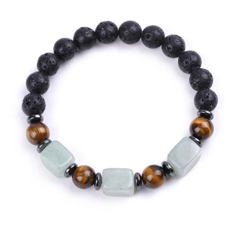 Various Crystals Lava Rock Calm Bracelet - Image 27