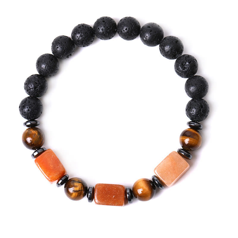 Various Crystals Lava Rock Calm Bracelet - Image 54