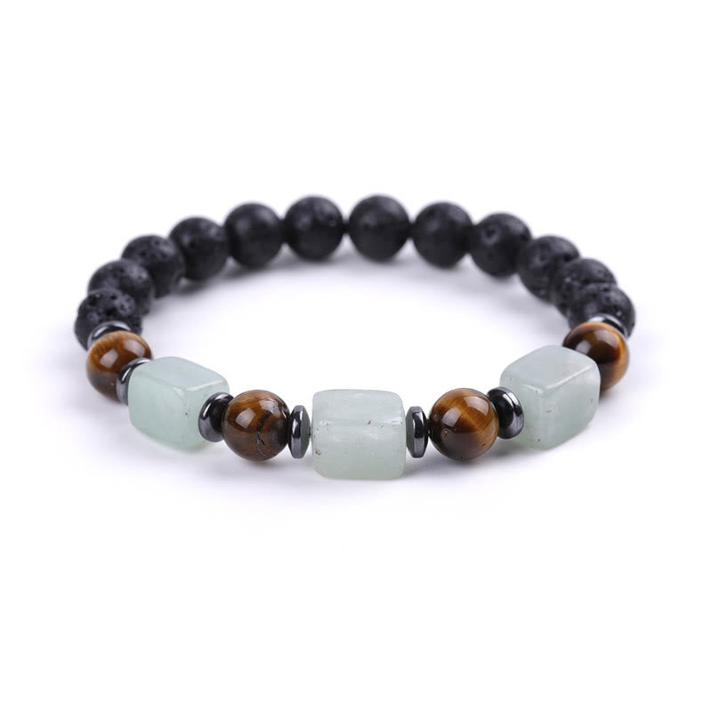 Various Crystals Lava Rock Calm Bracelet - Image 26