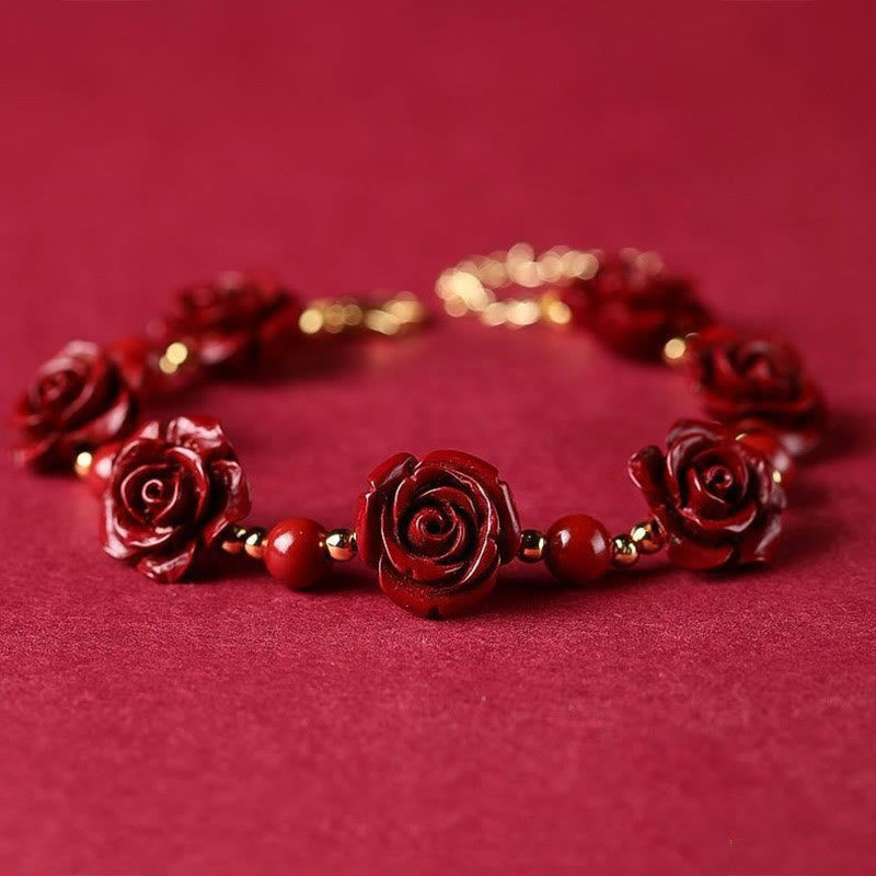 Cinnabar Rose Blessing Bracelet