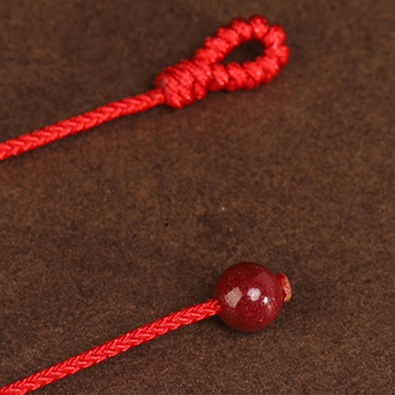 Buddha Stone 999 Solid Gold Red String Belly Chain - Image 11