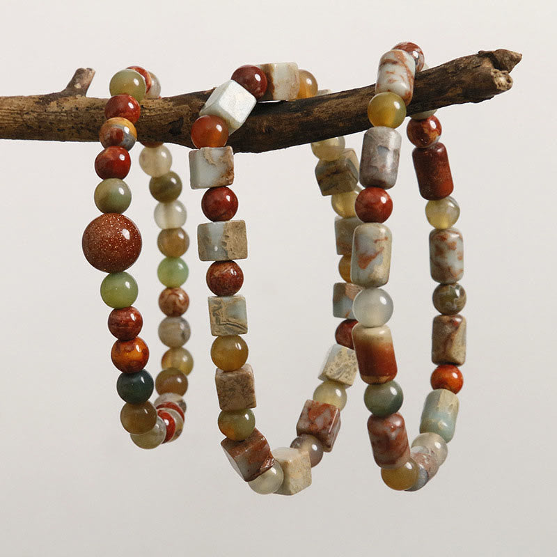 Red Agate Shoushan Stone Calm Blessing Bracelet - Image 11