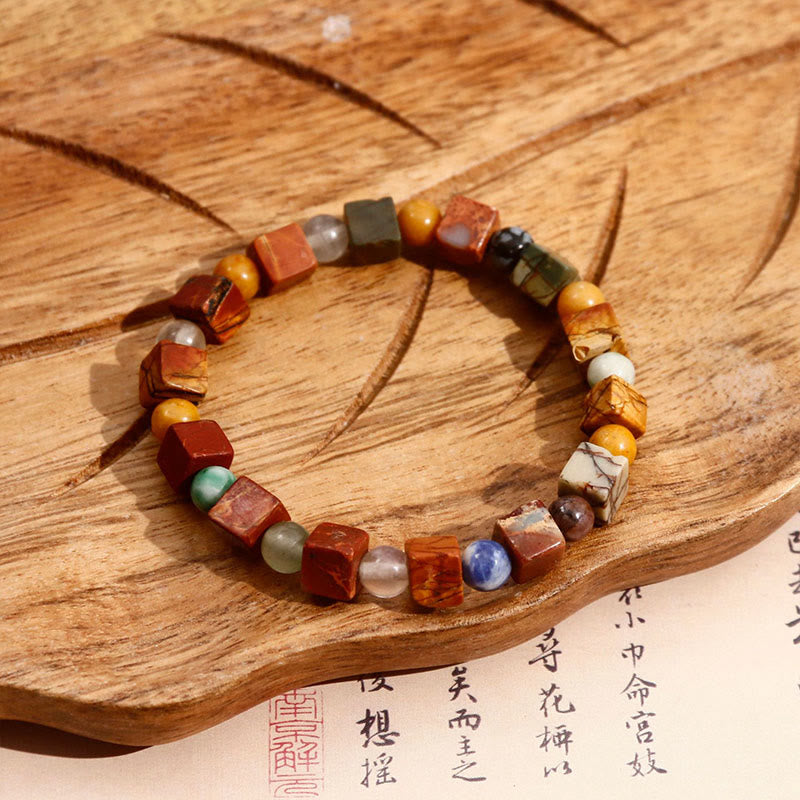 Red Agate Shoushan Stone Calm Blessing Bracelet - Image 6