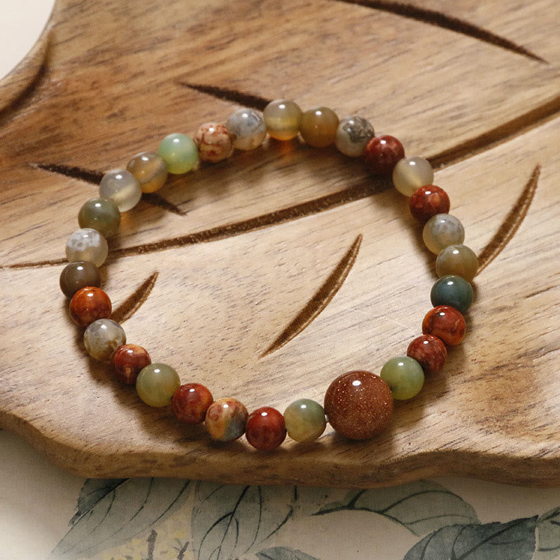 Red Agate Shoushan Stone Calm Blessing Bracelet - Image 18