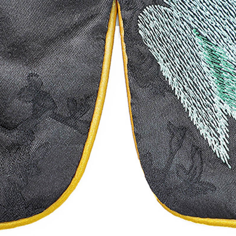 Vintage Embroidery Plum Blossom Pattern Double-Sided Wear Vest - Image 9