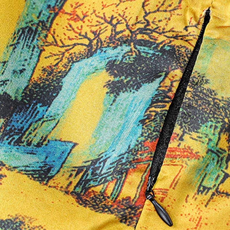 Vintage Embroidery Plum Blossom Pattern Double-Sided Wear Vest - Image 6