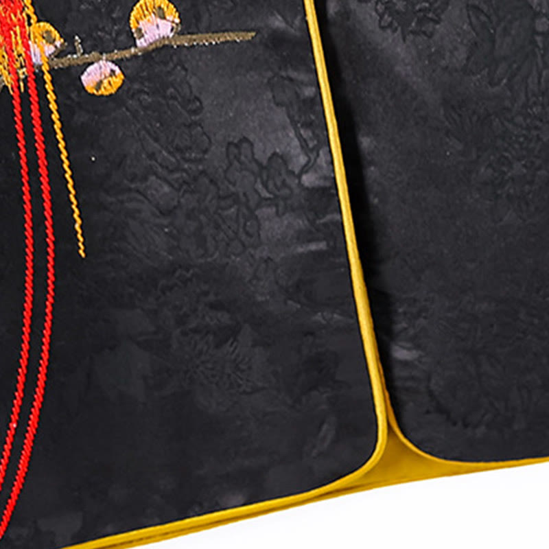 Vintage Embroidery Plum Blossom Pattern Double-Sided Wear Vest - Image 7