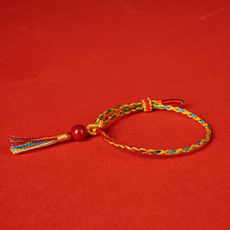 Colorful String Cinnabar Concentration Bracelet - Image 10