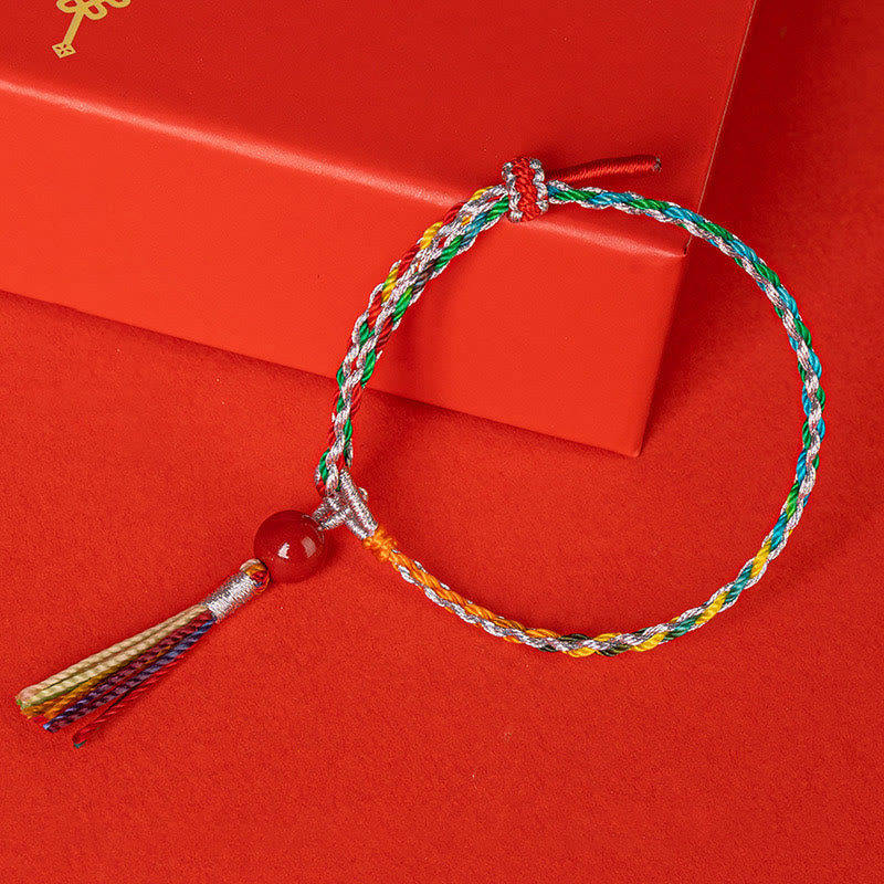 Colorful String Cinnabar Concentration Bracelet - Image 3