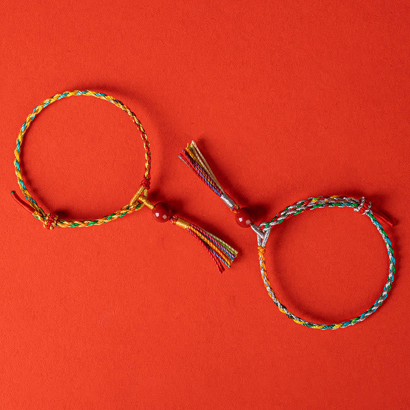 Colorful String Cinnabar Concentration Bracelet - Image 11