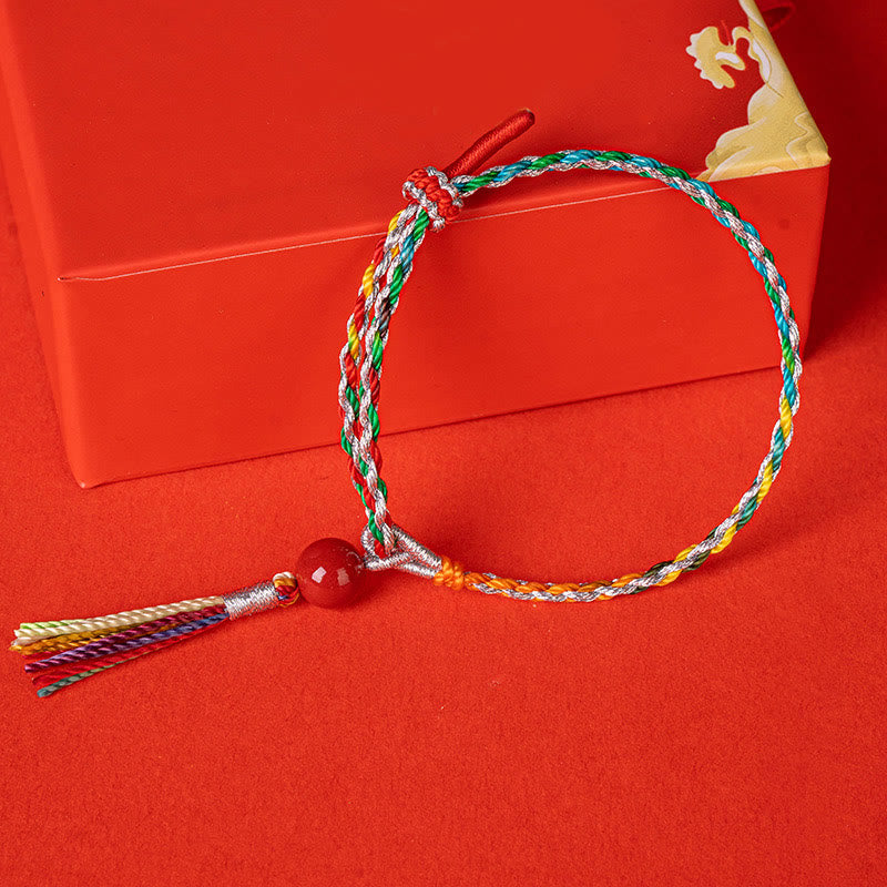 Colorful String Cinnabar Concentration Bracelet - Image 4