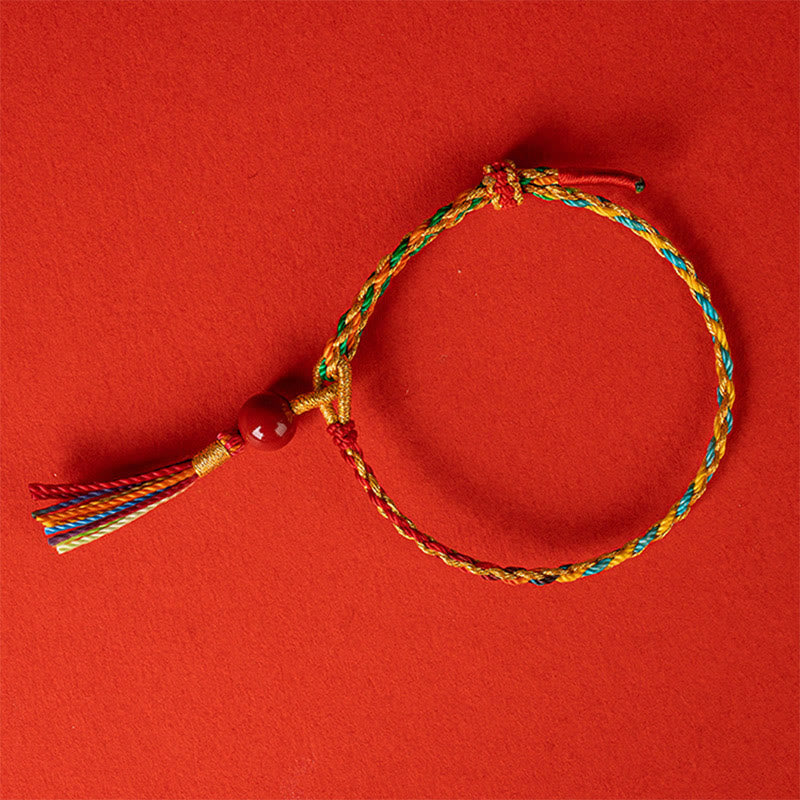 Colorful String Cinnabar Concentration Bracelet - Image 9